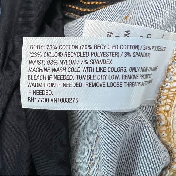 Isabel Maternity Super Stretch Blue Denim Midi Short Size 2 - Picture 8 of 8